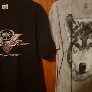 2 men's tees
